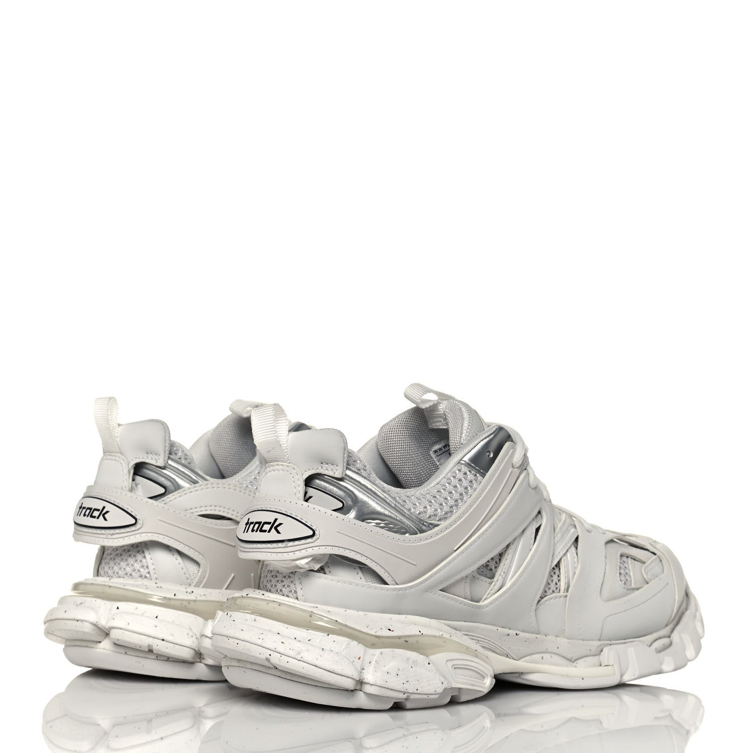 Balenciaga Rubber Mesh Fabric Monocolor Recycled Sole Womens Track Sneakers 40 White 4 of 9