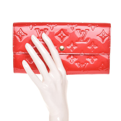 Louis Vuitton Vernis Sarah Wallet Rouge Grenadine 2 of 7