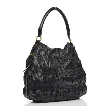 Prada Nappa Gaufre Hobo Nero Black 3 of 12