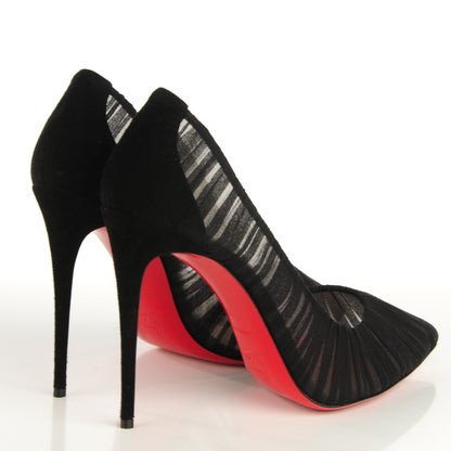 Christian Louboutin Tulle Suede Follies Draperia 100 Pumps 41 Black 4 of 6