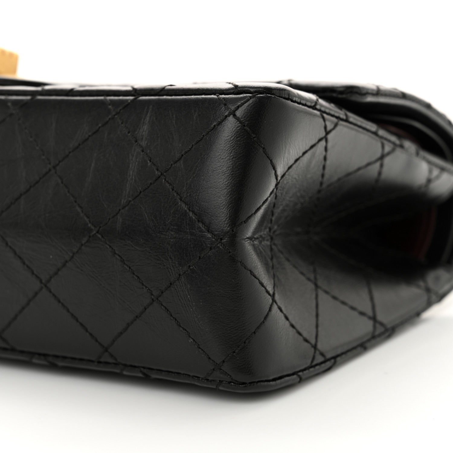 Chanel Aged Calfskin Quilted 2.55 Reissue 225 Flap Black 10 of 11