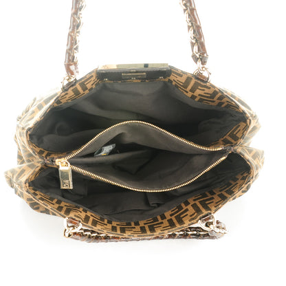 Fendi Zucca Mia Tote Tobacco 5 of 8