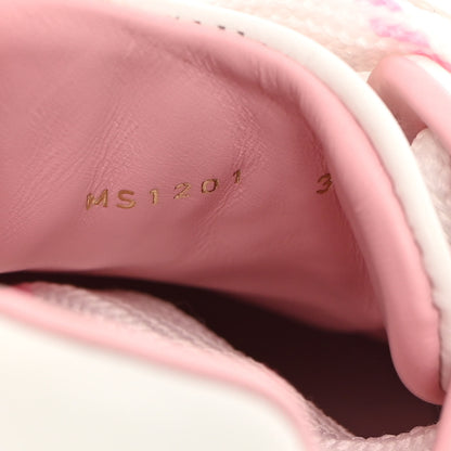Louis Vuitton Calfskin Time Out Bow Sneakers 37 White Pink 10 of 13