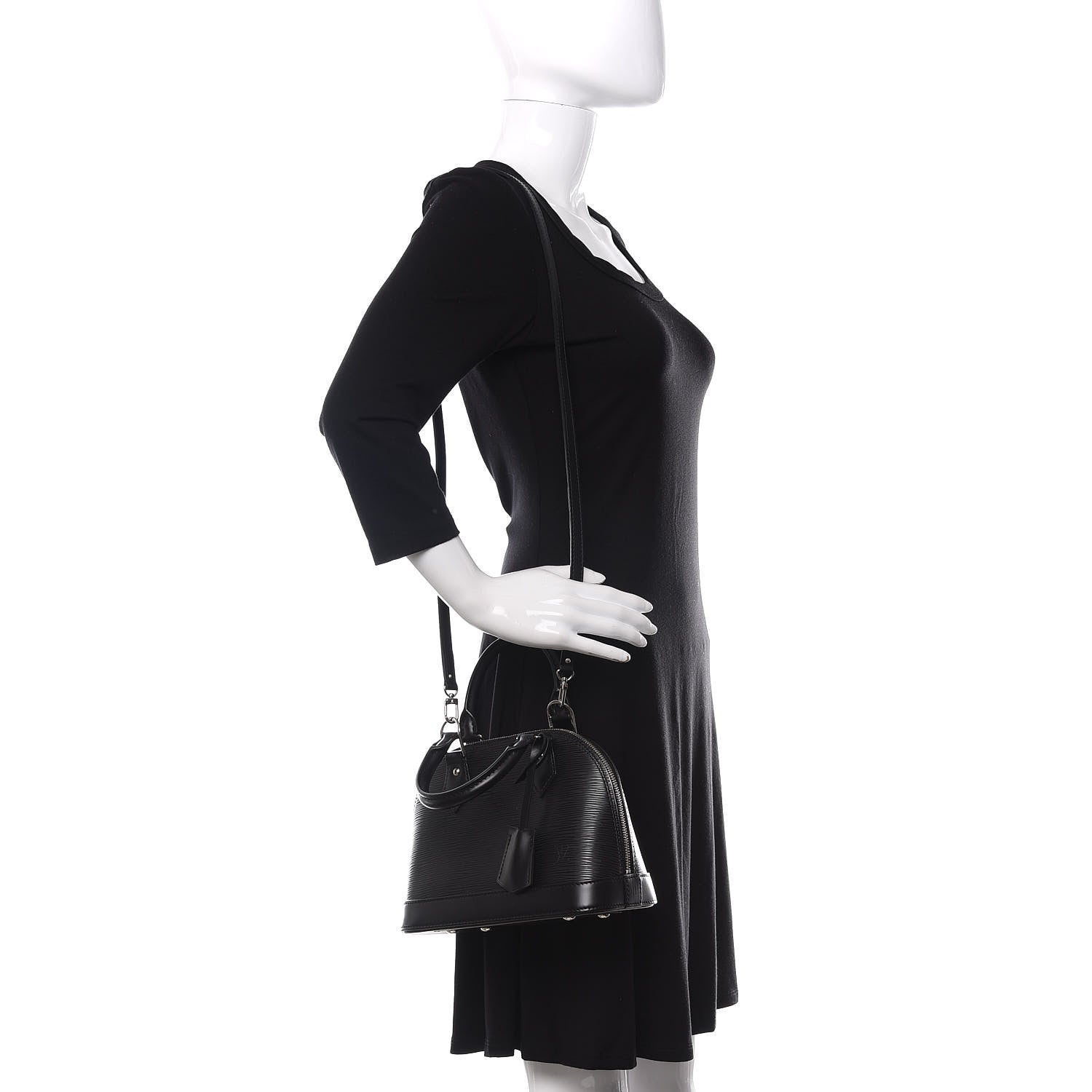 Louis Vuitton Epi Alma BB Black 2 of 9
