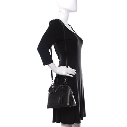 Louis Vuitton Epi Alma BB Black 2 of 9