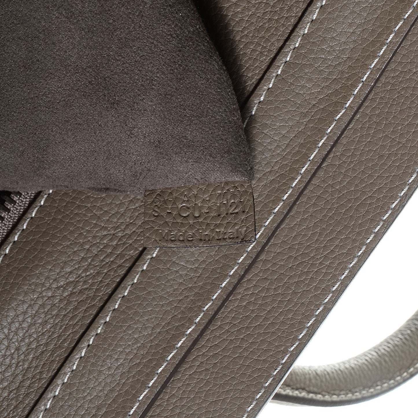 Drummed Calfskin Shoulder Luggage Souris