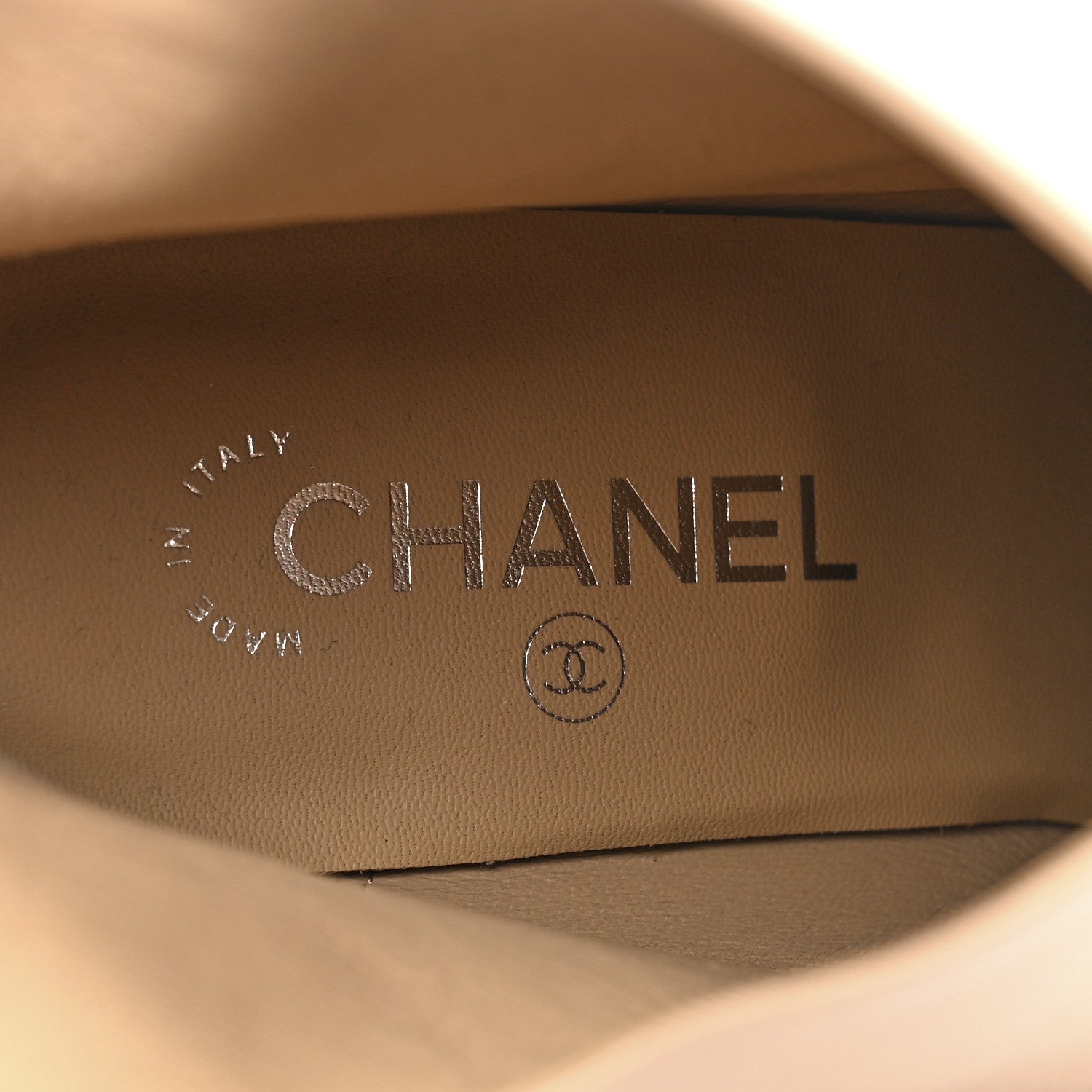 Chanel Lambskin Short Ankle Boots 41 Beige 7 of 8
