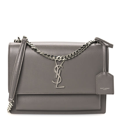 Saint Laurent Calfskin Medium Monogram Sunset Fog 1 of 12
