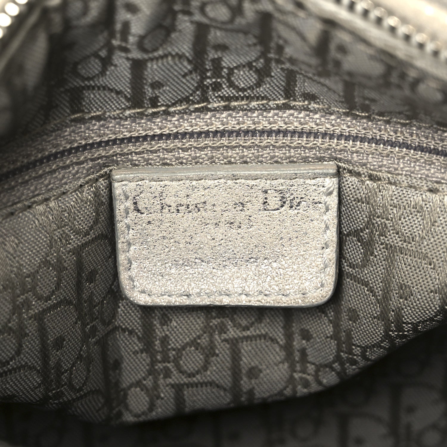 Christian Dior Metallic Nubuck Cannage Medium Lady Dior Silver 6 of 10