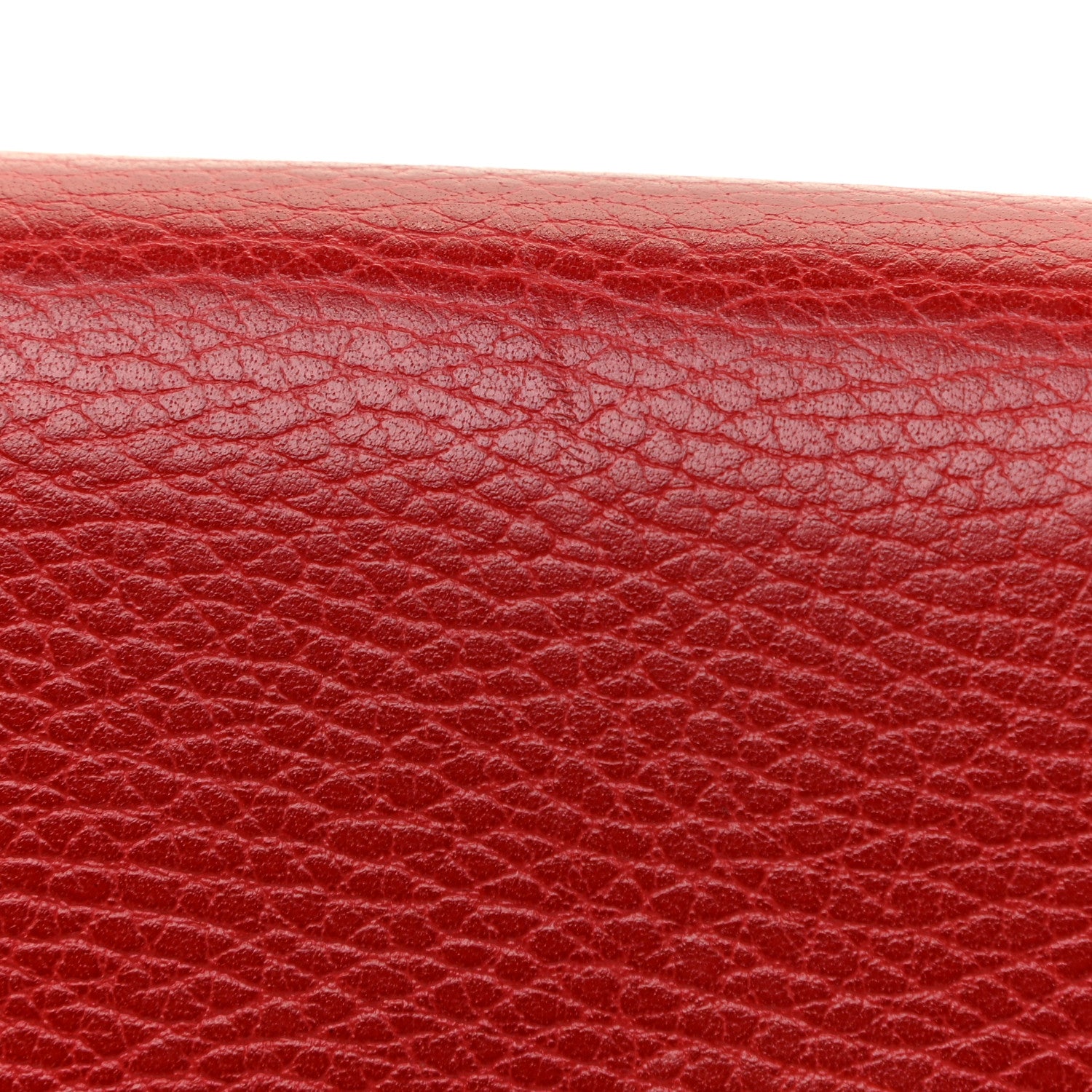 Gucci Dollar Calfskin Petite GG Marmont Wallet Chain Bag Hibiscus Red 15 of 16