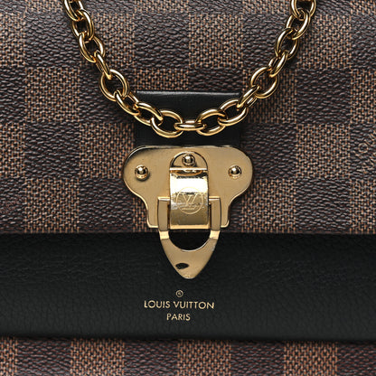Louis Vuitton Damier Ebene Vavin Chain Wallet Black 7 of 11
