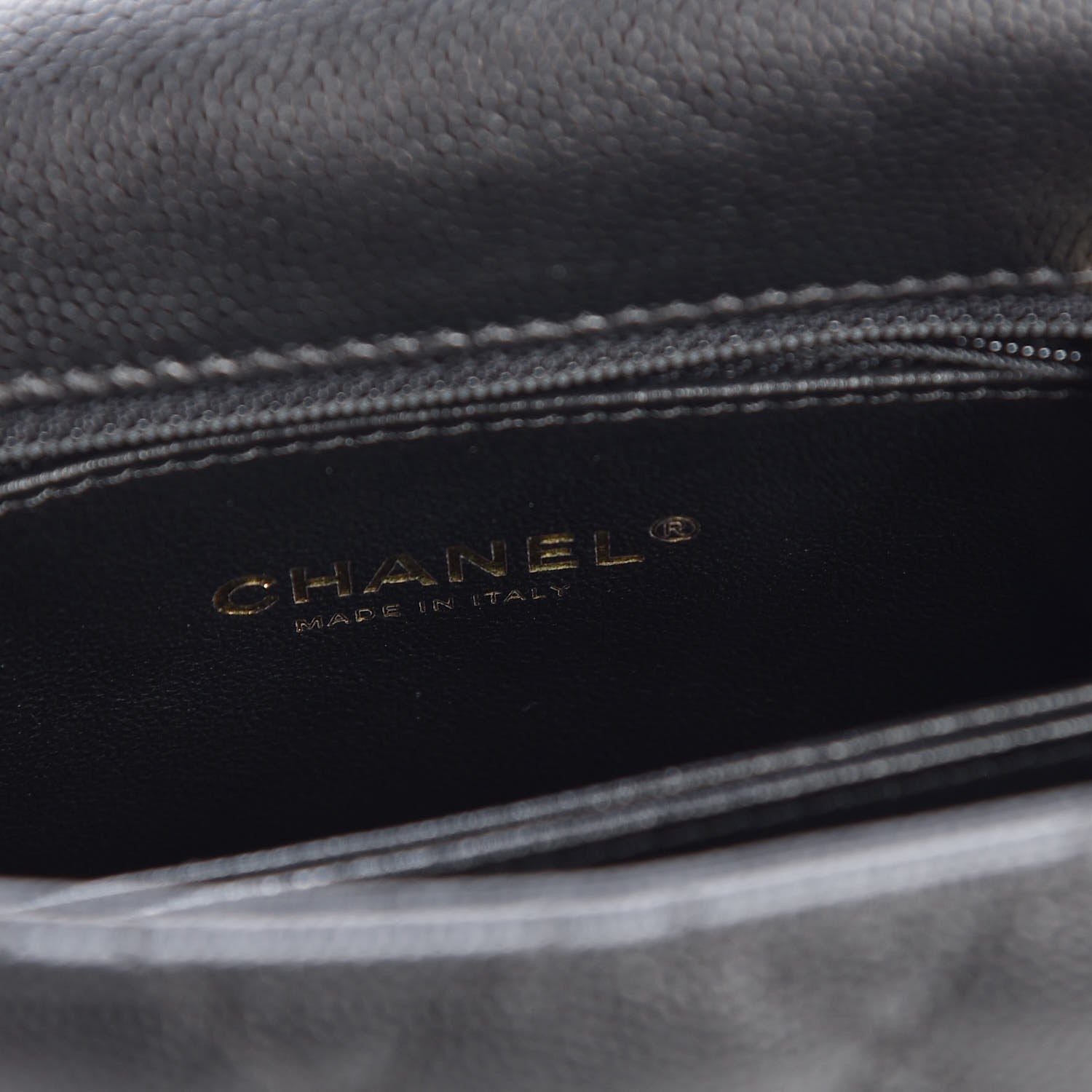 Chanel Caviar Lizard Quilted Mini Coco Handle Flap Black 6 of 7