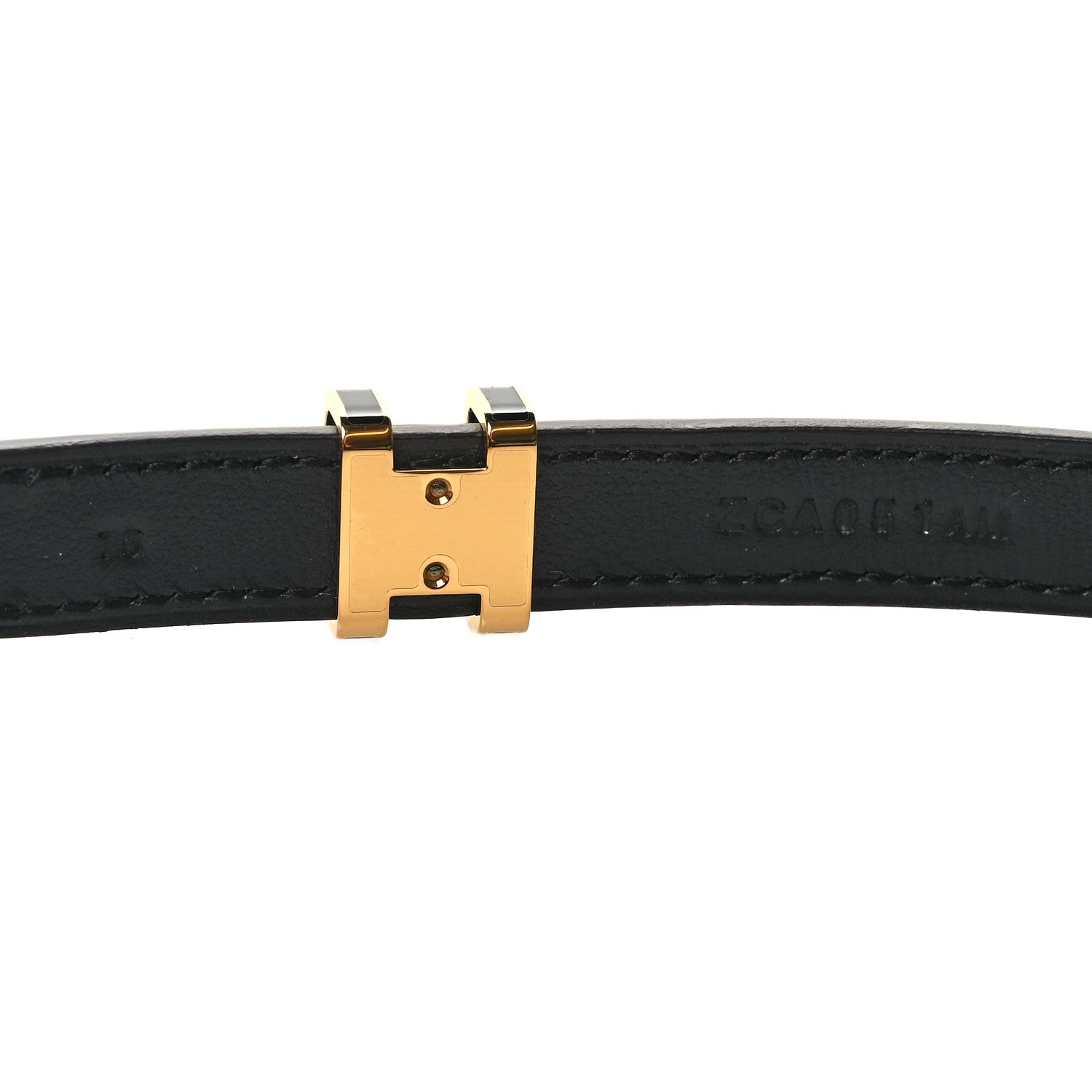 Hermes Box Calfskin Lizard Pop H Trio 15 Belt 75 30 Black 6 of 6
