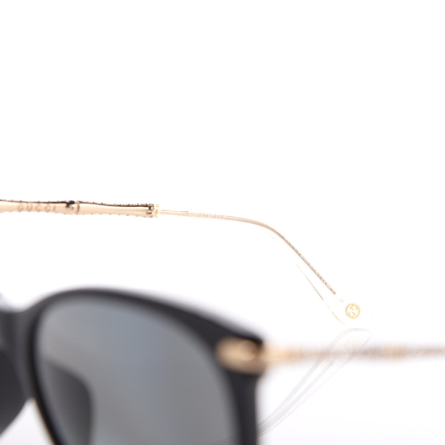 Crystal Bamboo Cat Eye GG 3777/N/F/S Sunglasses Gold