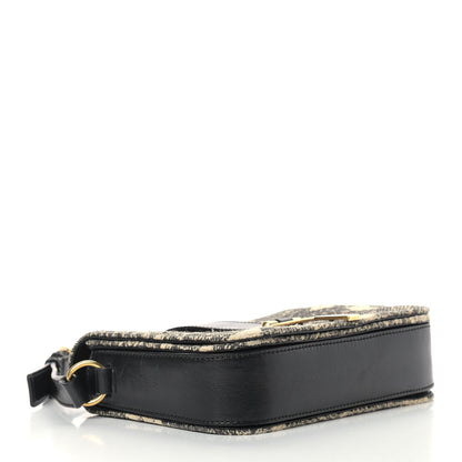 Saint Laurent Canvas Printed Medium ChYc Flap Black 4 of 13