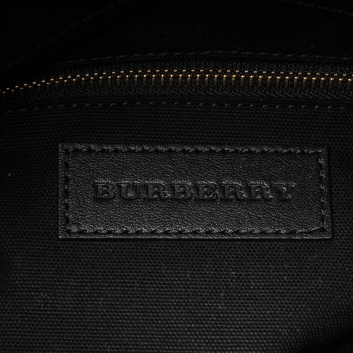 Burberry Canvas Mega Check Studded Medium Ashby Bucket Bag Black 6 of 8