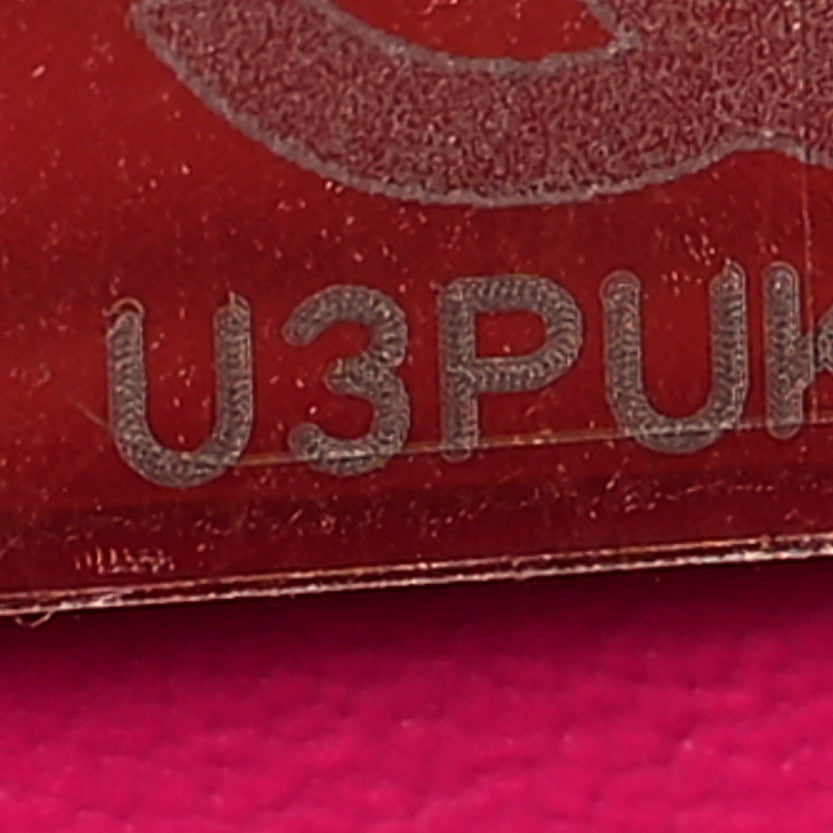 Lambskin Quilted Mini Pearl Crush Flap Fuchsia