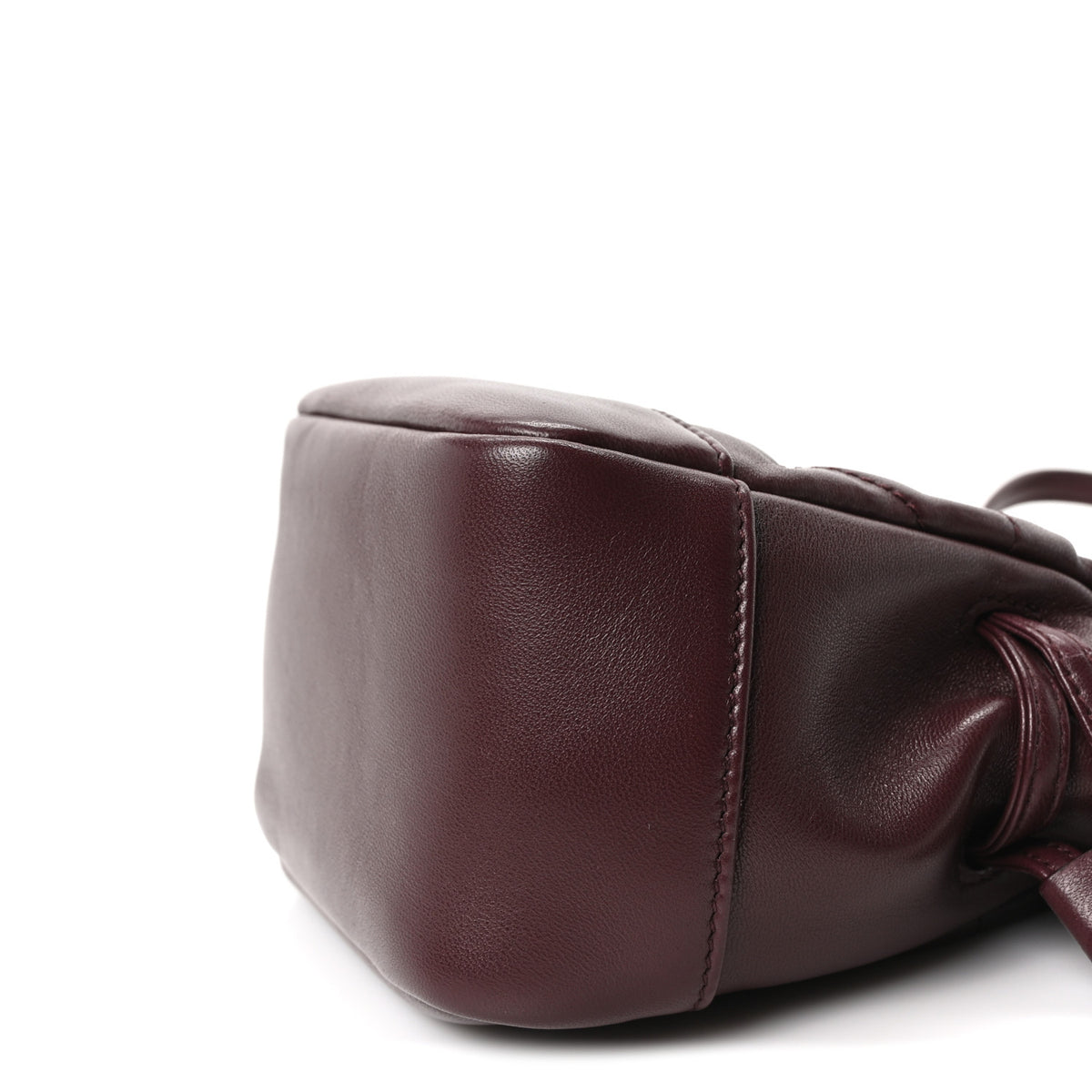 Lambskin Matelasse Monogram Mini Jamie Shoulder Pouch Bag Rouge Cabernet