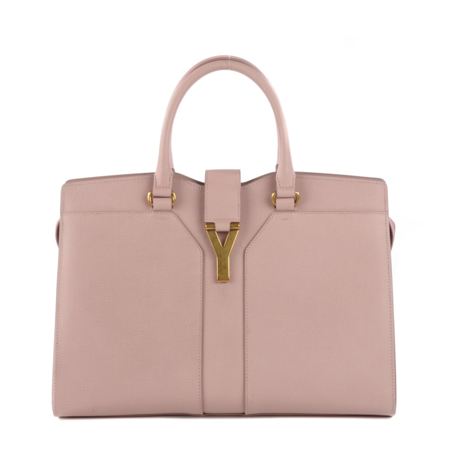 Textured Leather Medium Cabas ChYc Light Pink