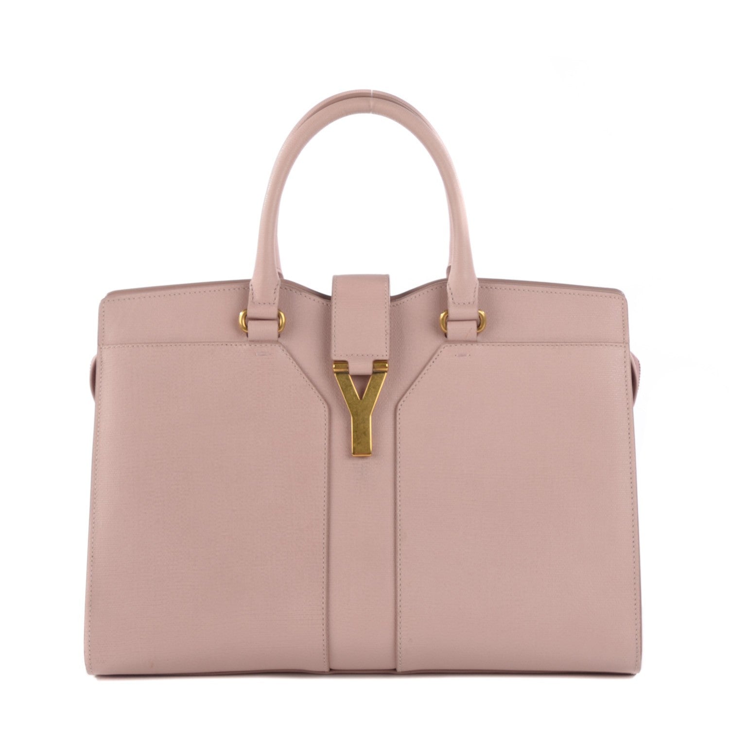 Saint Laurent Textured Leather Medium Cabas ChYc Light Pink 1 of 7