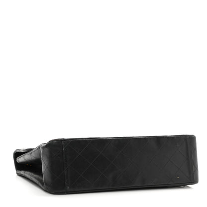 Chanel Lambskin Quilted XL Jumbo Single Flap Black 4 of 14