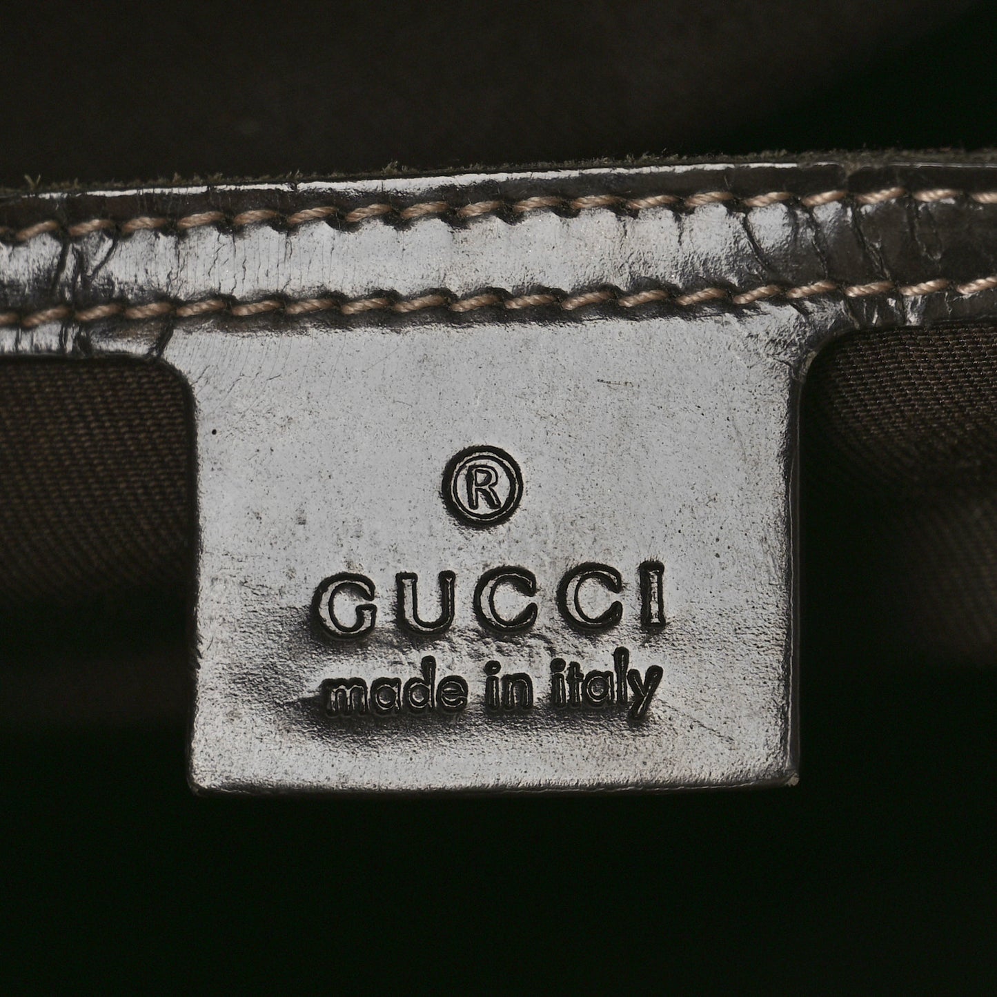 Monogram Guccissima Hearts Studded Medium Joy Boston Dark Brown