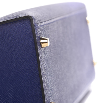 Hermes Epsom Kelly Sellier 32 Bleu Encre 7 of 36