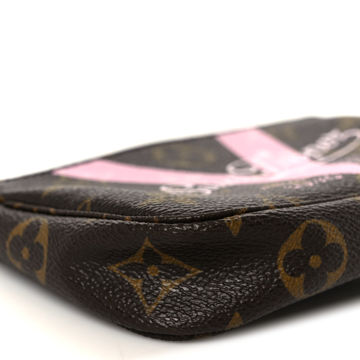 Louis Vuitton Monogram V Saint Tropez Mini Pochette Accessories Rose Ballerine 9 of 10