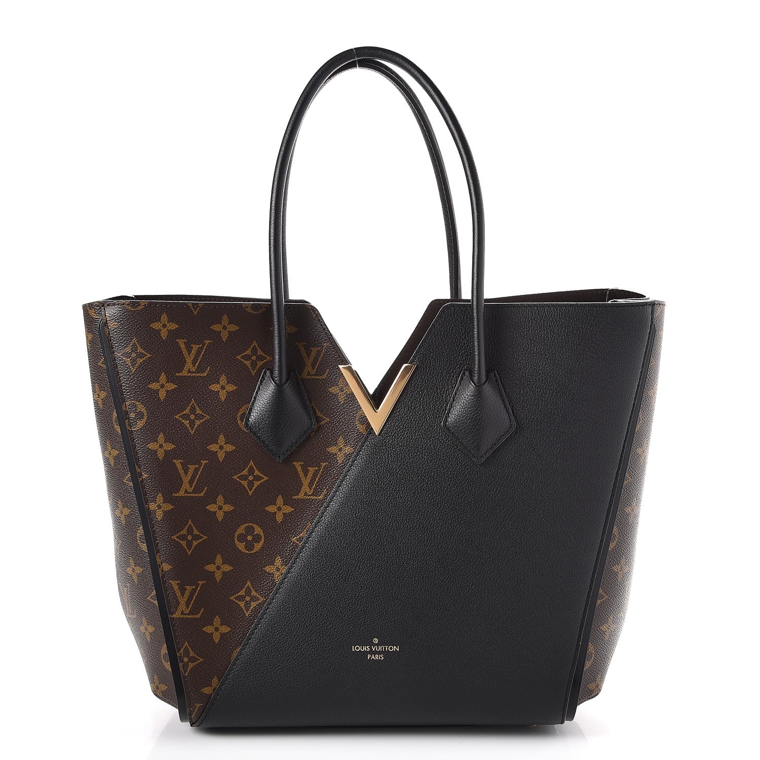 Louis Vuitton Calfskin Monogram Kimono Tote Black 1 of 7
