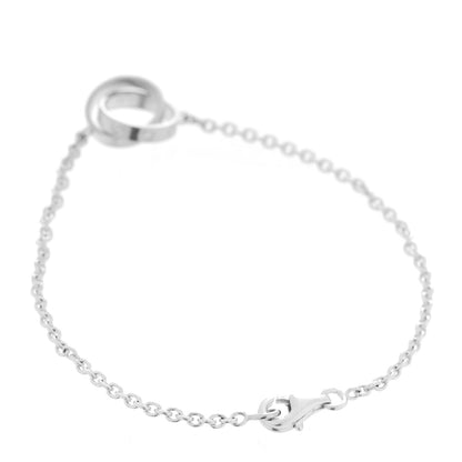 Cartier 18K White Gold Interlocking LOVE Bracelet 3 of 7