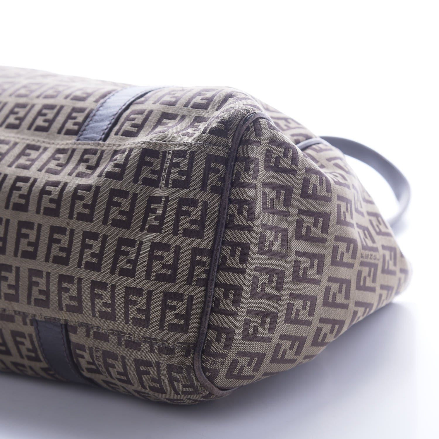Fendi Zucchino Small Tote Dark Brown 7 of 17