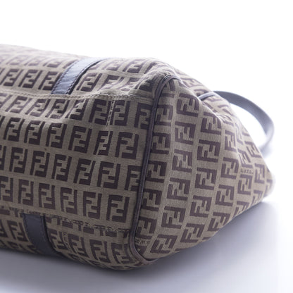 Fendi Zucchino Small Tote Dark Brown 7 of 17