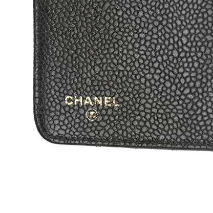 Chanel Caviar Diamond Embossed Agenda Cover Black 6 of 9
