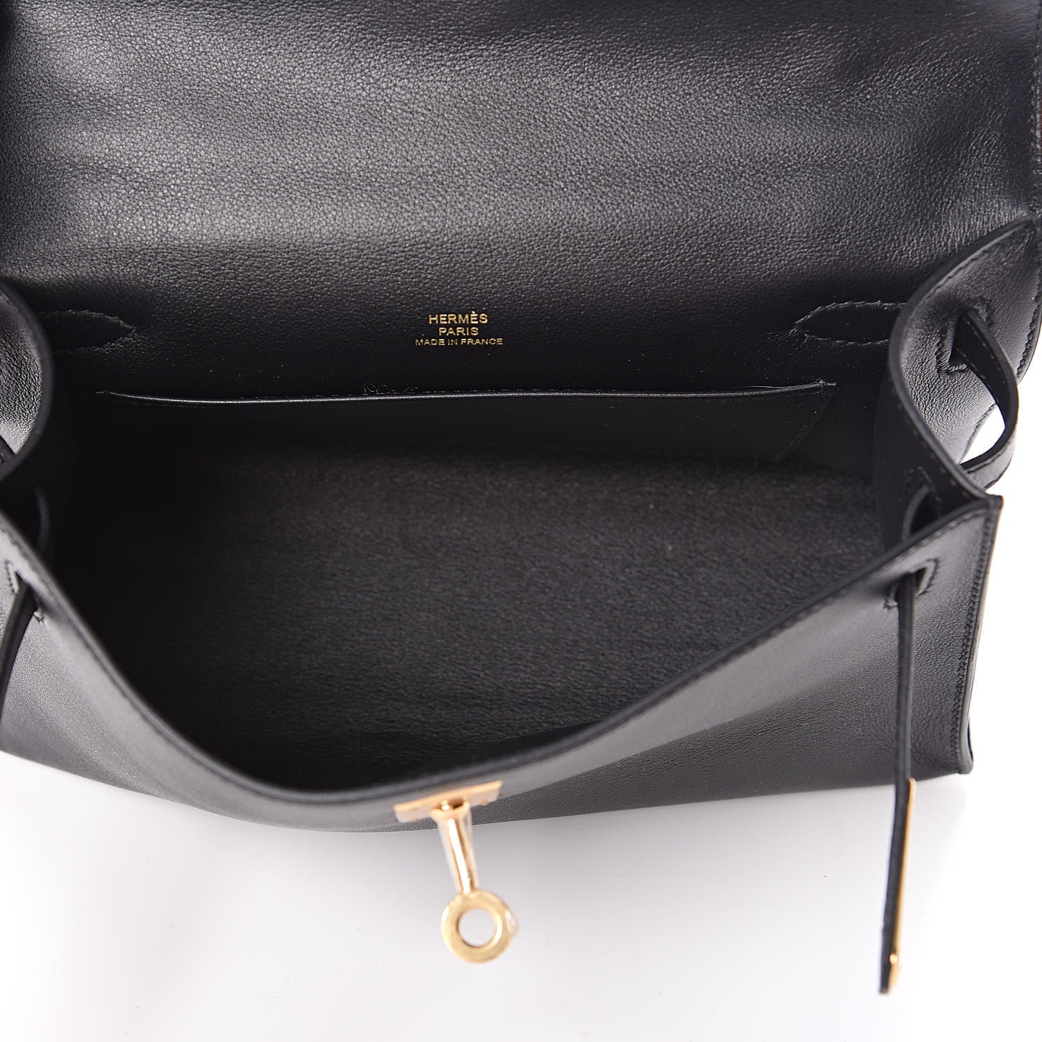 Hermes Swift Kelly Pochette Clutch Black 7 of 24