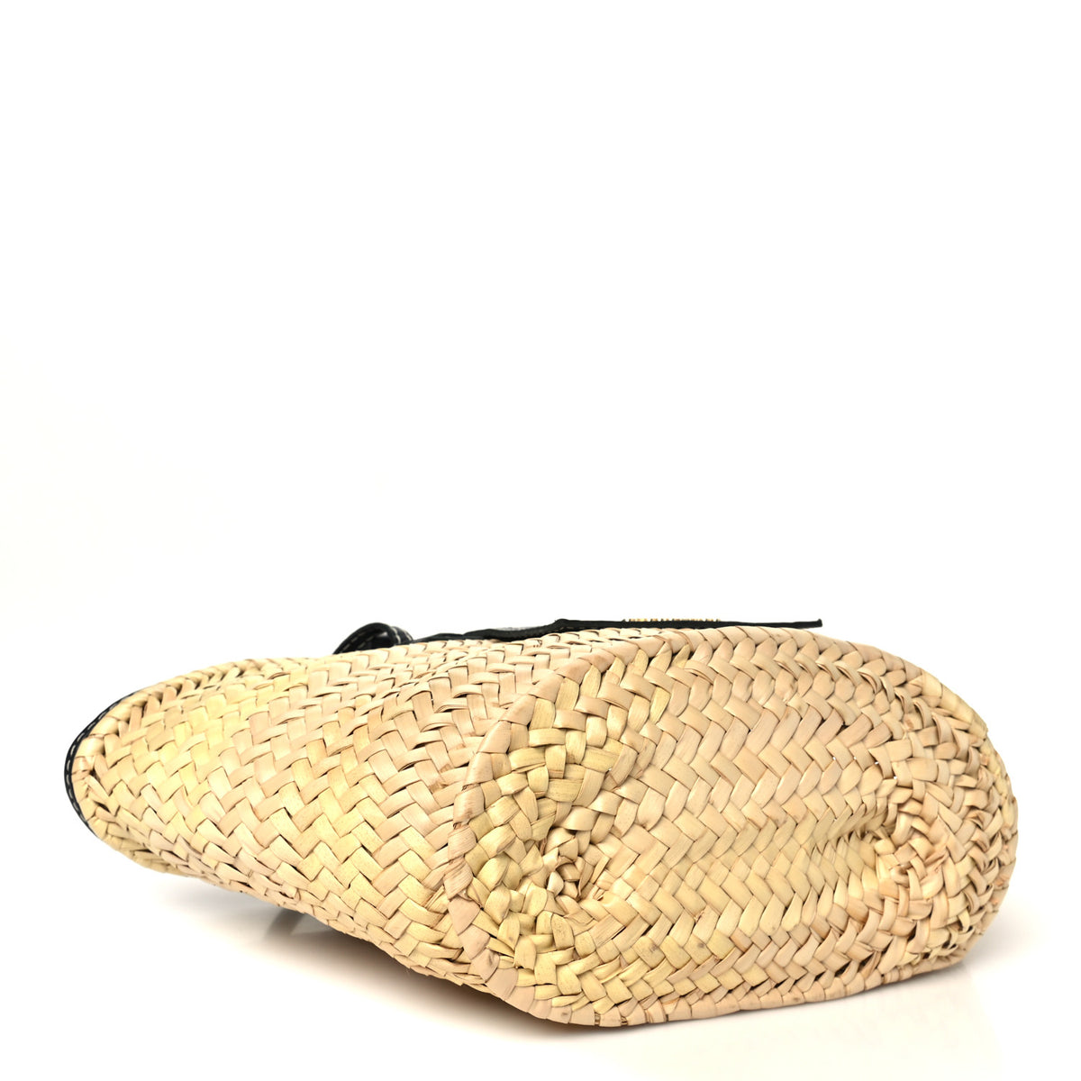 Raffia Le Petit Panier Soli Black