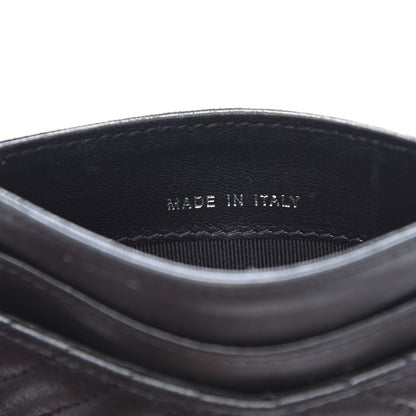 Chanel Lambskin Chevron Quilted Card Holder So Black 9 of 10