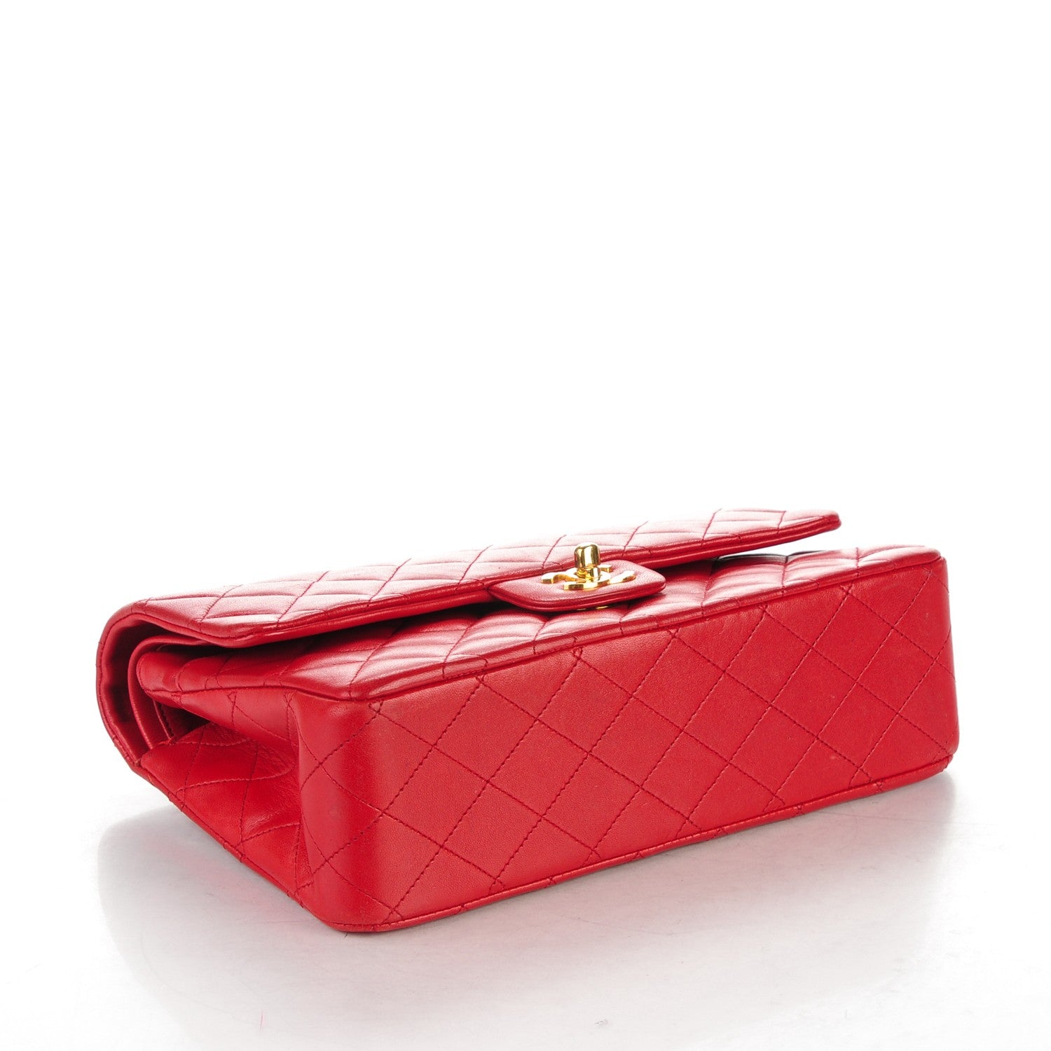 Chanel Lambskin Quilted Medium Double Flap Red 4 of 11