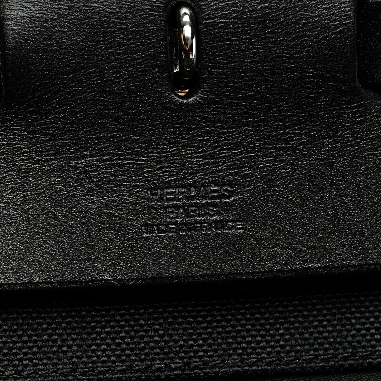 Hermes Toile Vache Hunter Herbag 50 Black 7 of 12