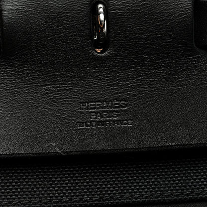 Hermes Toile Vache Hunter Herbag 50 Black 7 of 12