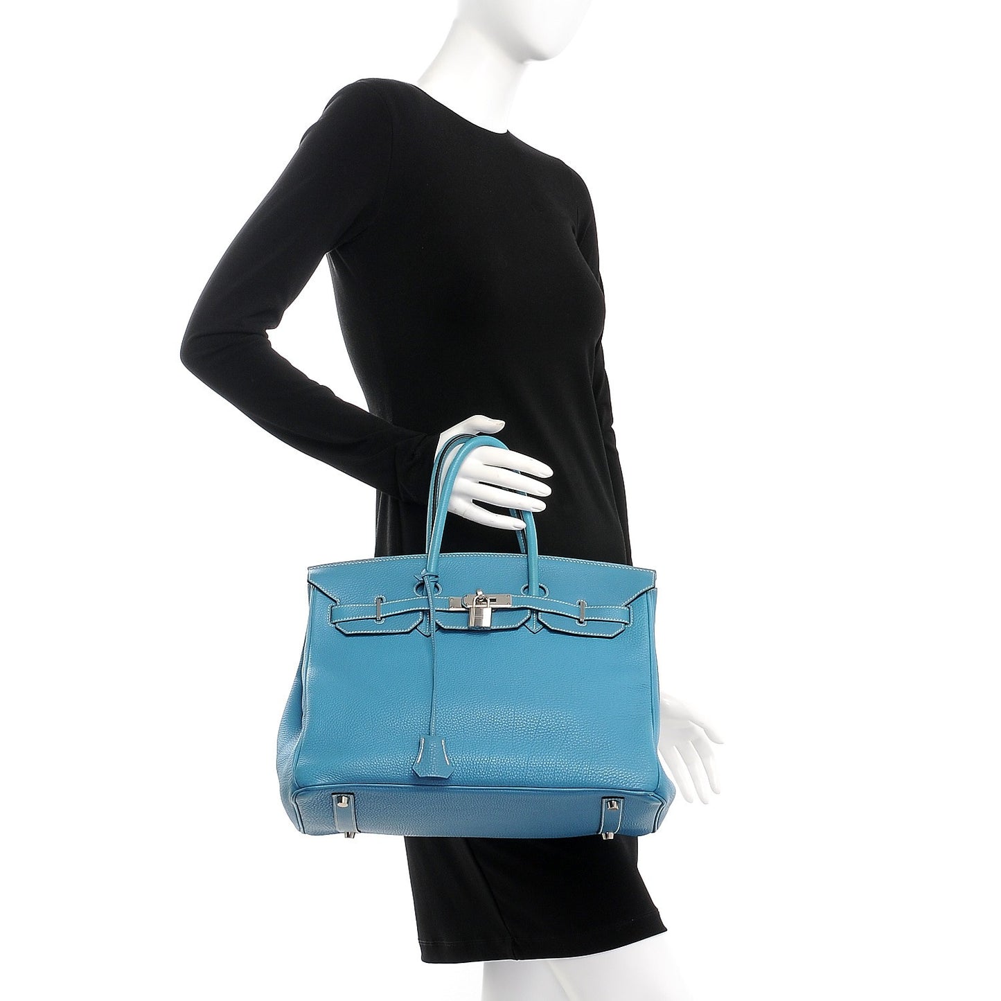 Togo Birkin 35 Blue Jean