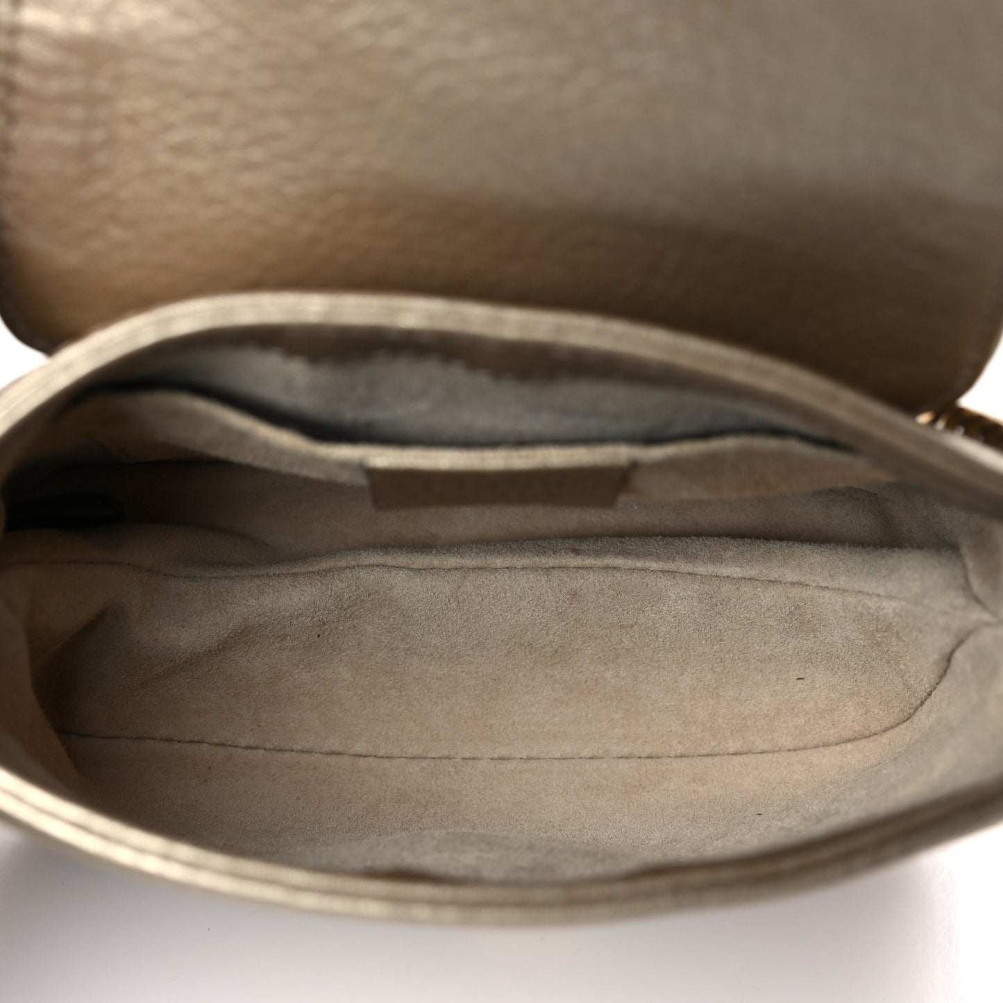 Pebbled Calfskin Small 1973 Chain Shoulder Bag Champagne