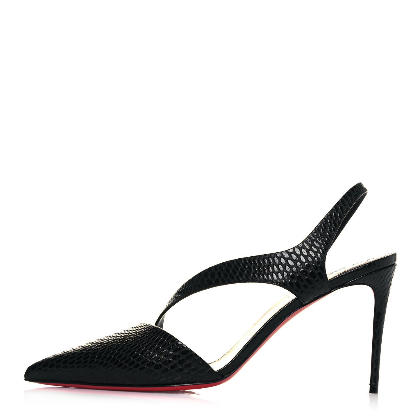 Calfskin Brandina 85 Slingback Pumps 40.5 Black