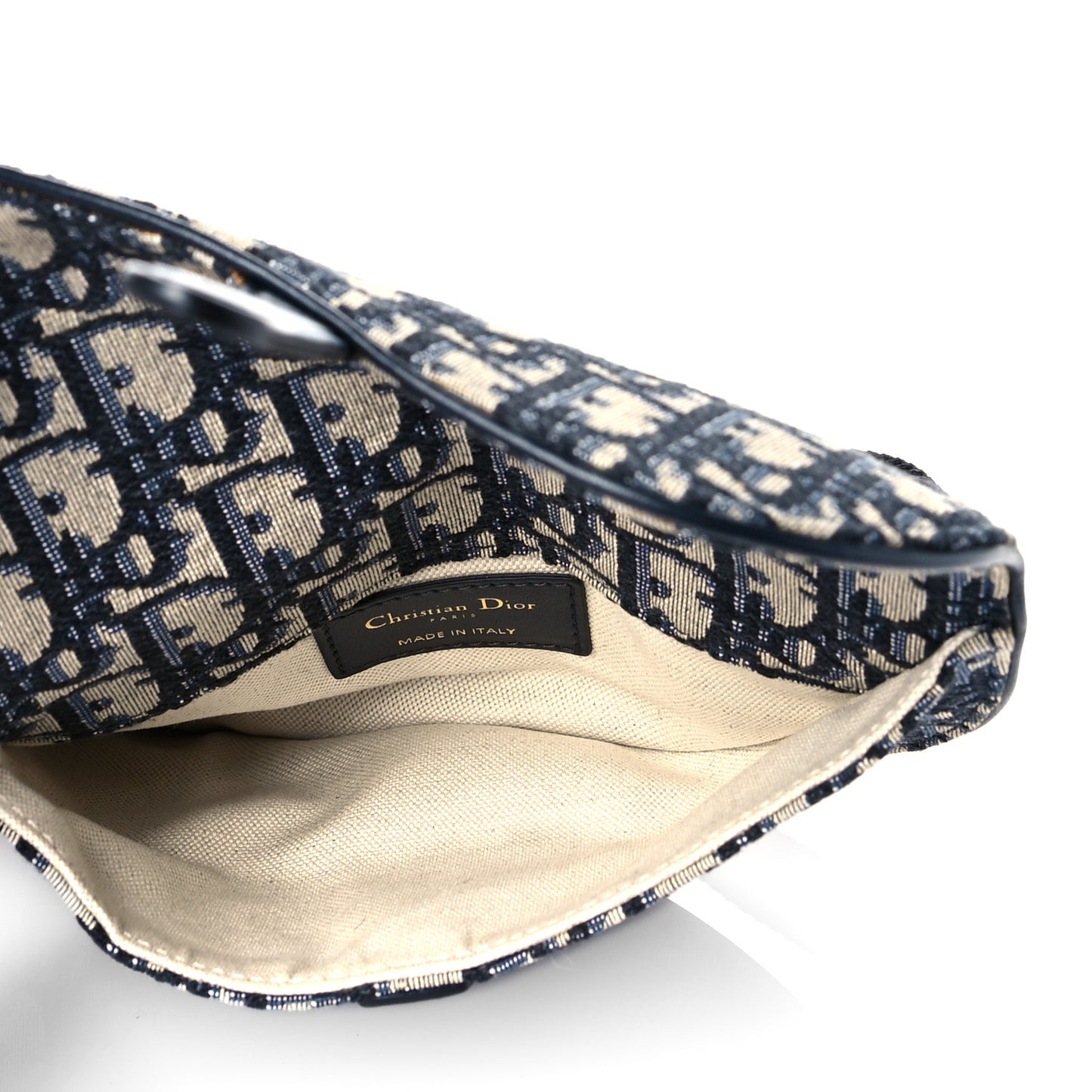 Oblique Saddle Belt Bag Blue