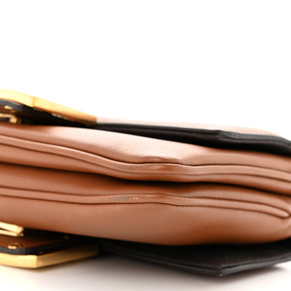 Fendi Vitello Grace Matte Duo Baguette Camel 10 of 12