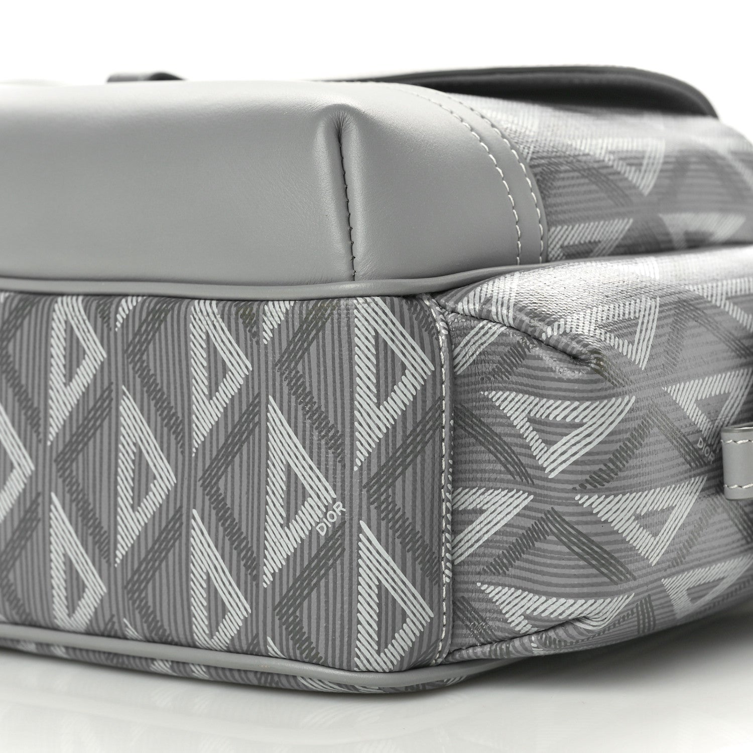 Christian Dior Coated Canvas CD Diamond Hit The Road Messenger Grey 9 of 9