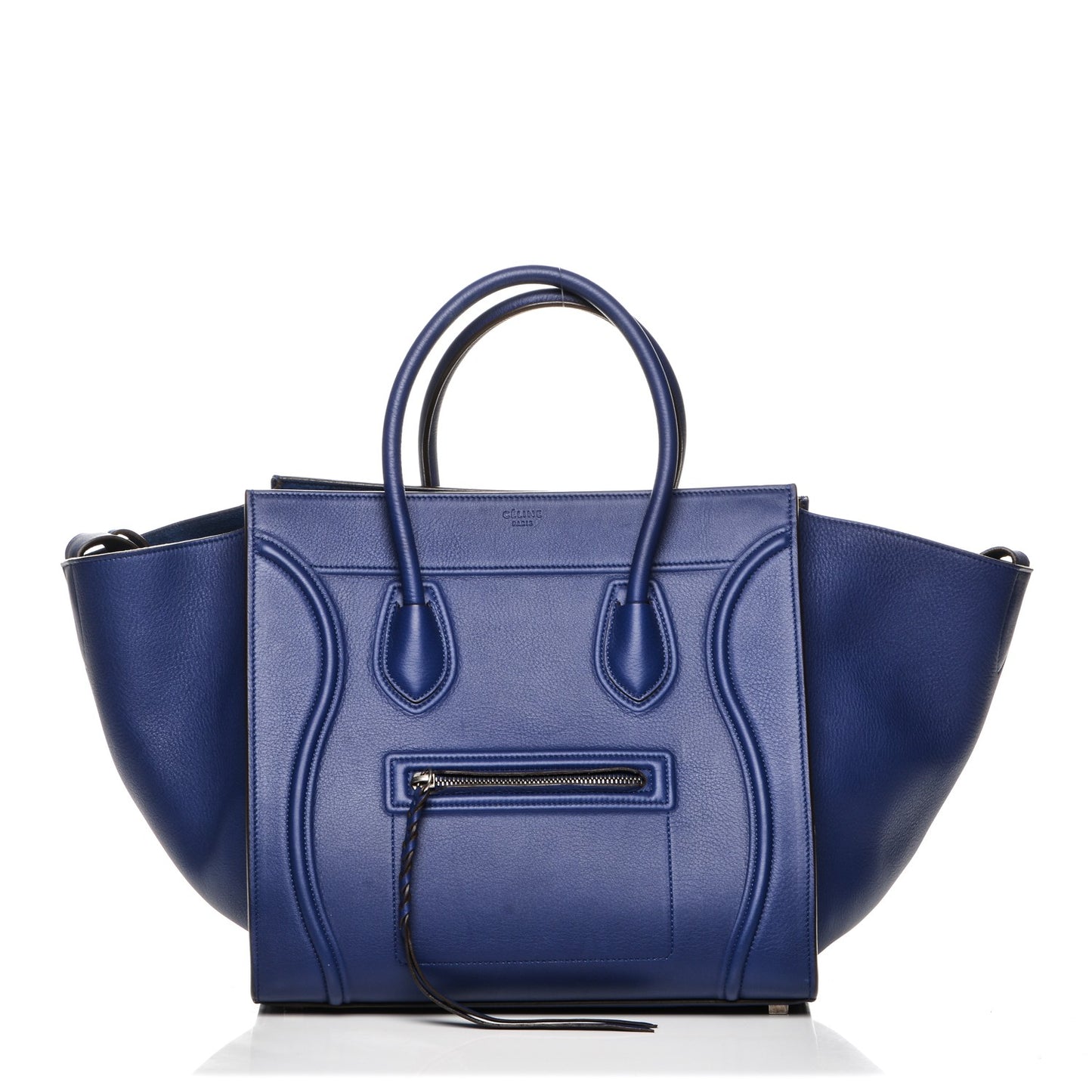 Supple Calfskin Medium Phantom Luggage Indigo