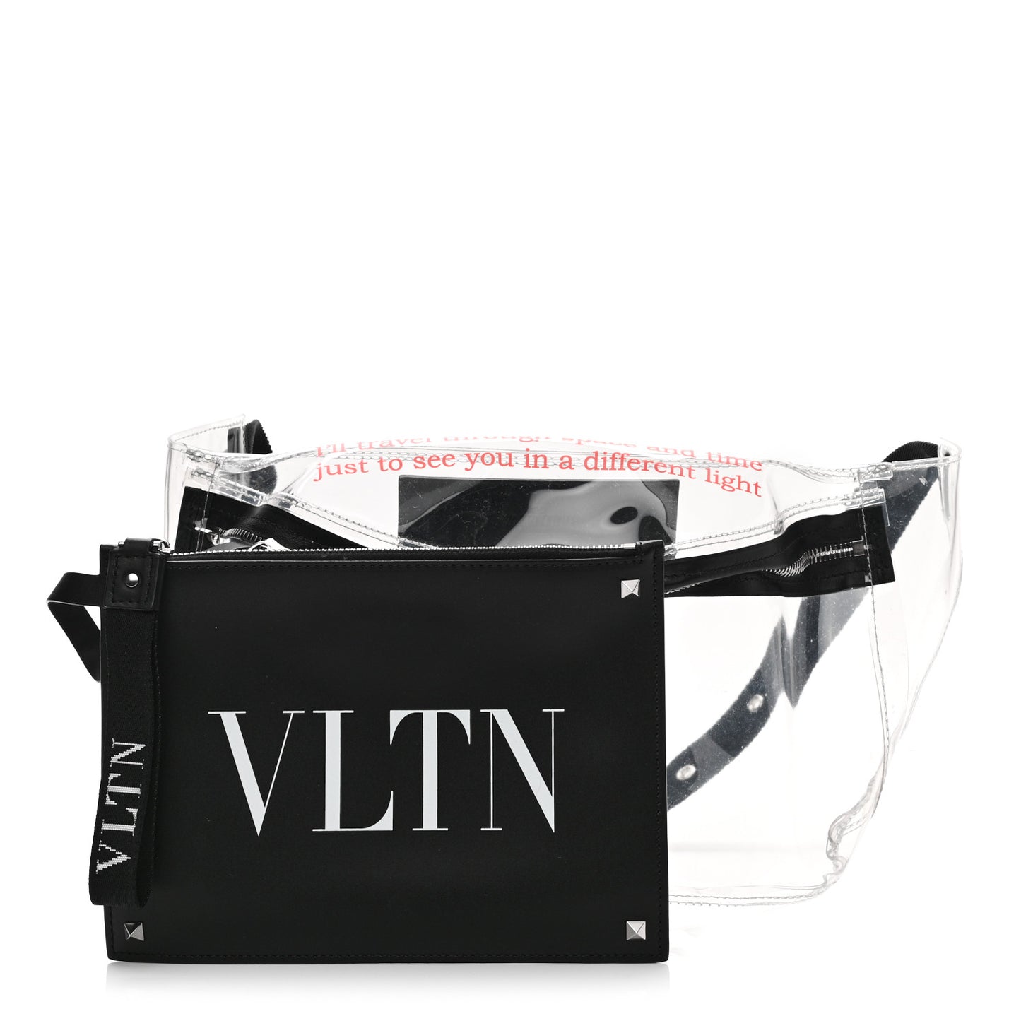 PVC VLTN Belt Bag Black