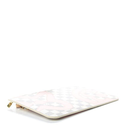 Louis Vuitton Damier Azur Tahitienne Neverfull MM GM Pochette 4 of 9