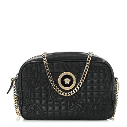 Versace Nappa Quilted Medusa Camera Bag Black 1 of 9