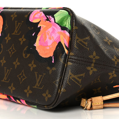 Louis Vuitton Monogram Roses Neverfull MM 10 of 10
